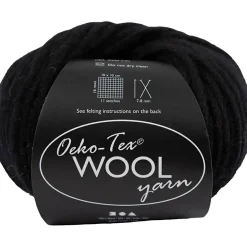 Uldgarn L: 50 m sort 50 g