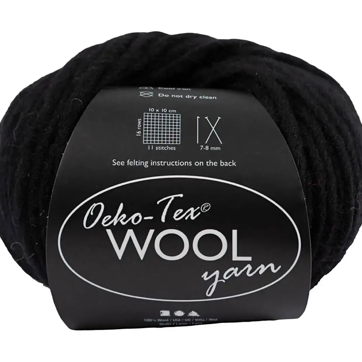 Uldgarn L: 50 m sort 50 g