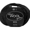 Uld garn Maxi Wool længde 125 meter sort | 100 gram