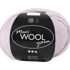 Uld garn Maxi Wool længde 125 meter sart rosa - 100 gram
