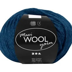 Uldgarn Maxi Wool længde 125 meter blå | 100 gram