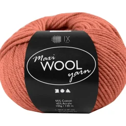 Uldgarn Maxi Wool længde 125 meter mørk rosa | 100 gram