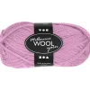 Uldgarn Melbourne længde 92 meter rosa - 50 gram