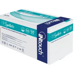 Undersøgelseshandske iNtouch V synthetic, Sterile, S, blå, nitril, pudderfri - 50 par *RESTSALG*
