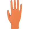 Undersøgelseshandsker - Abena Classic Sensitive XS - Nitril - Orange - 100 stk