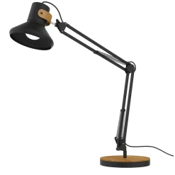Unilux Baya Bamboo LED lampe, sort/træ