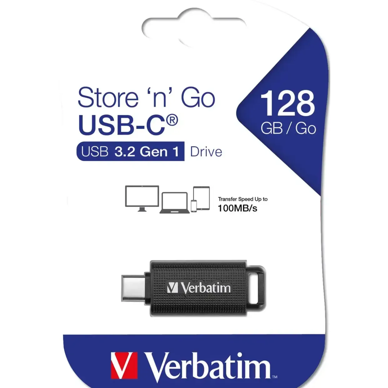 USB-C 3.2 Gen 1 128GB Verbatim Store'n'Go