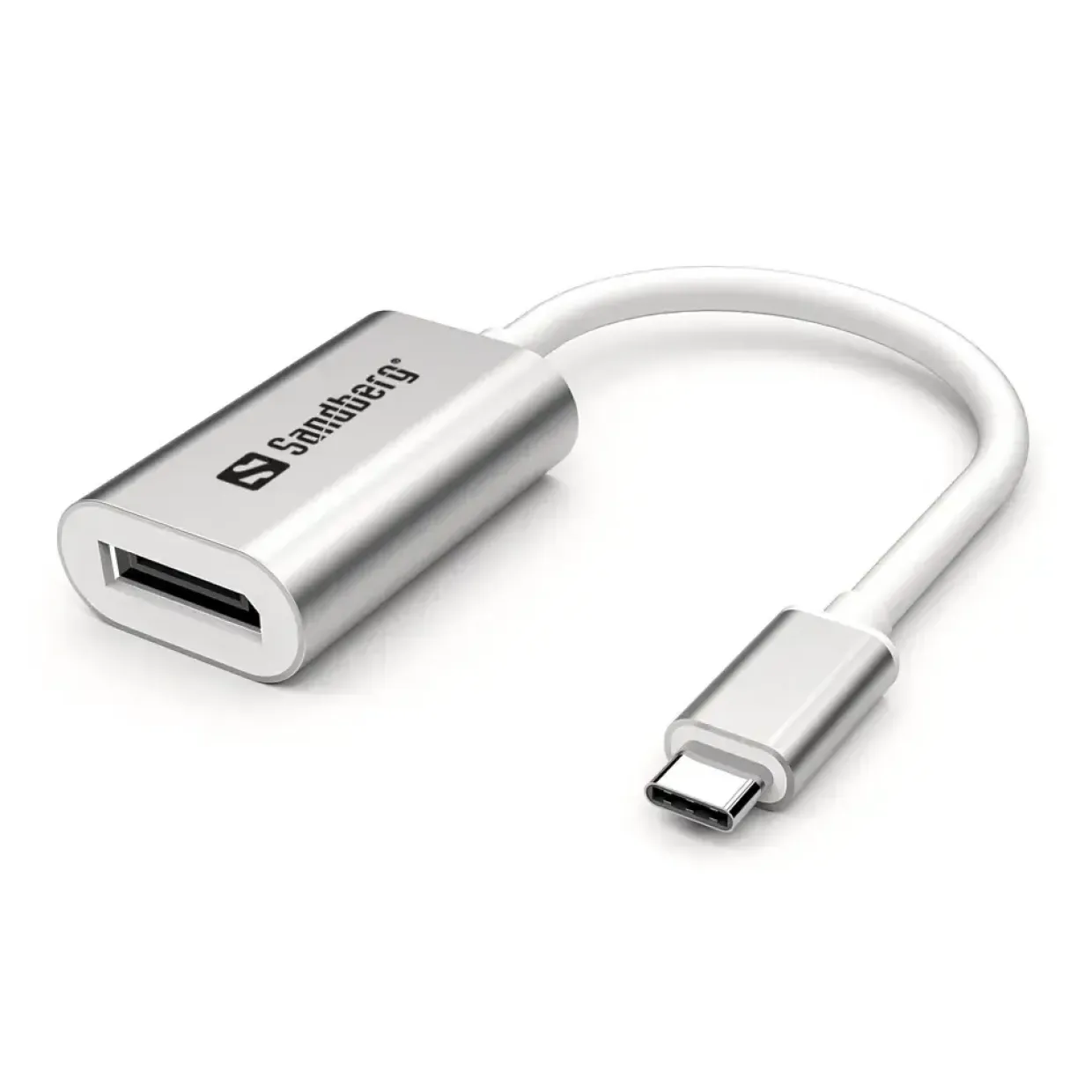 USB-C to DisplayPort Link - Sandberg Silver