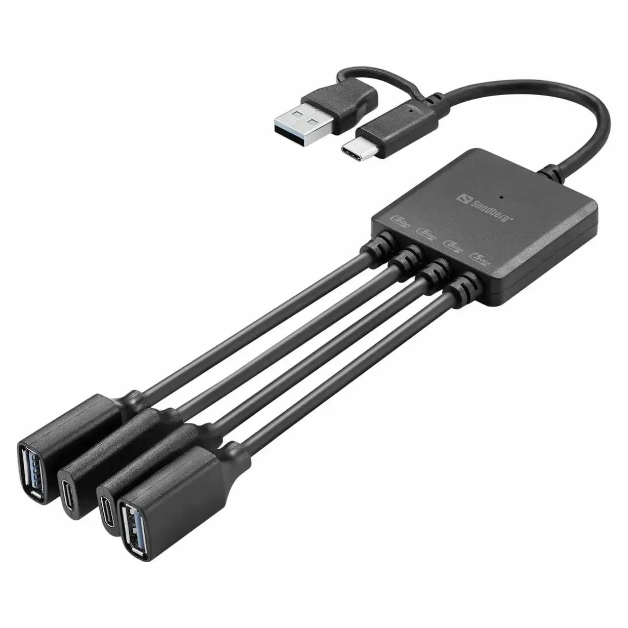 USB kabel - Sandberg USB-C/A to 2A+2C Splitter