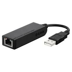USB netværksadapter - D-Link - Hi-speed USB 2.0 10/100 Ethernet Adapter - Sort