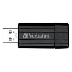USB-nøgle - Verbatim Store 'N' Go PinStripe - 128 GB - USB - Sort