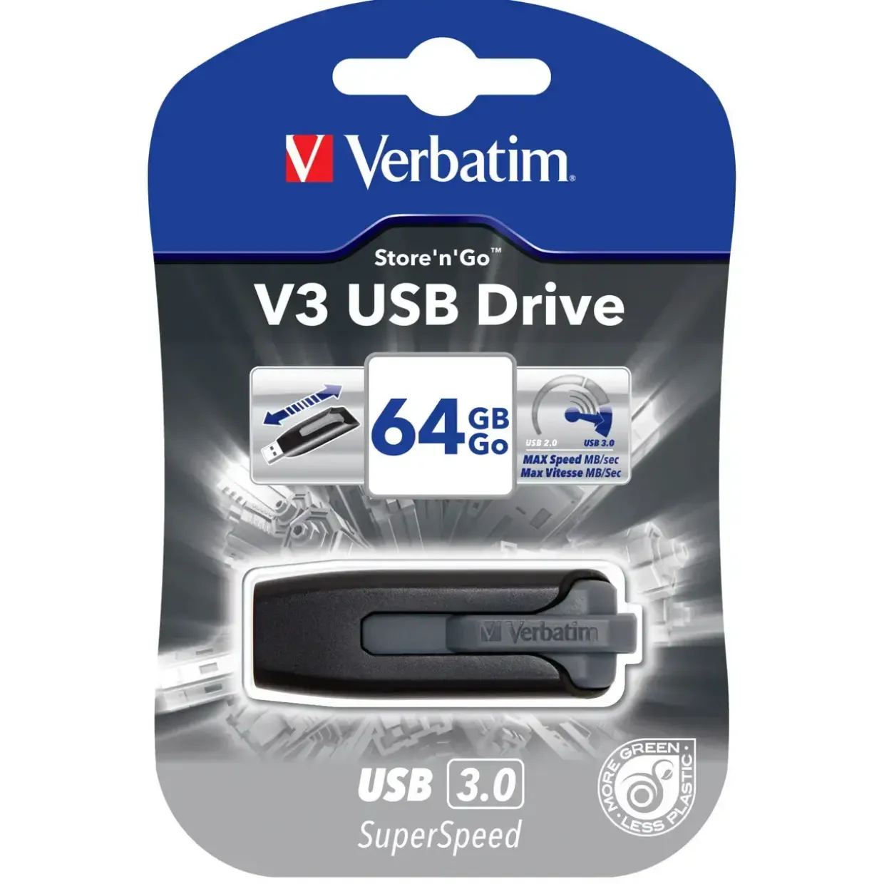 USB stik Flash Drive Verbatim 3.0 Store'n'Go V3 64GB 49174