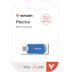 USB stik, Verbatim Plectra USB-C Flash Drive Blue 128GB
