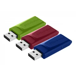 USB stik Verbatim Store 'n' Go Slider USB Drive 16GB (3-pack)