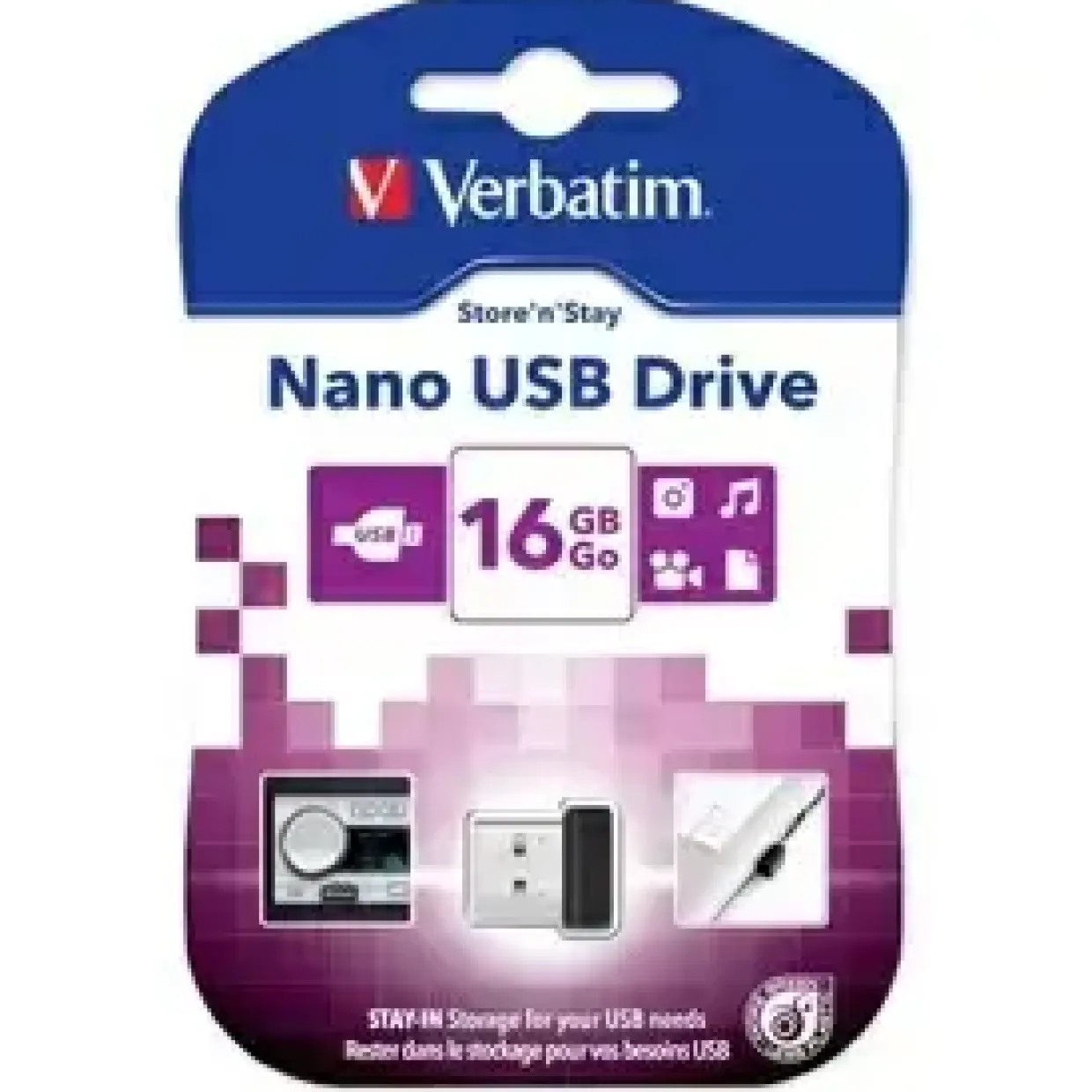 USB stik Verbatim USB key 16GB Store N Stay Nano