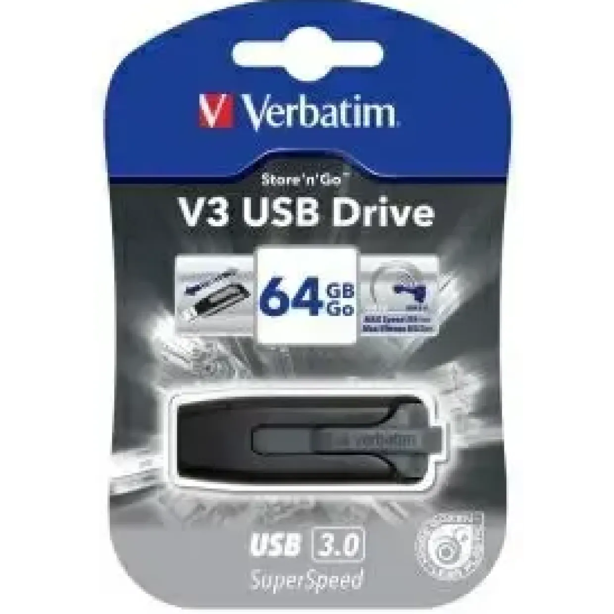 USB stik Verbatim USB key 64GB Store 'N' Go SuperSpeed V3 USB 3.0