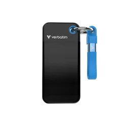 USB Verbatim USB 3.2 Gen 2 256GB Pocket SSD, Sort/Blå
