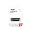 USB, Verbatim 3.2 V200 64GB Metal, sort