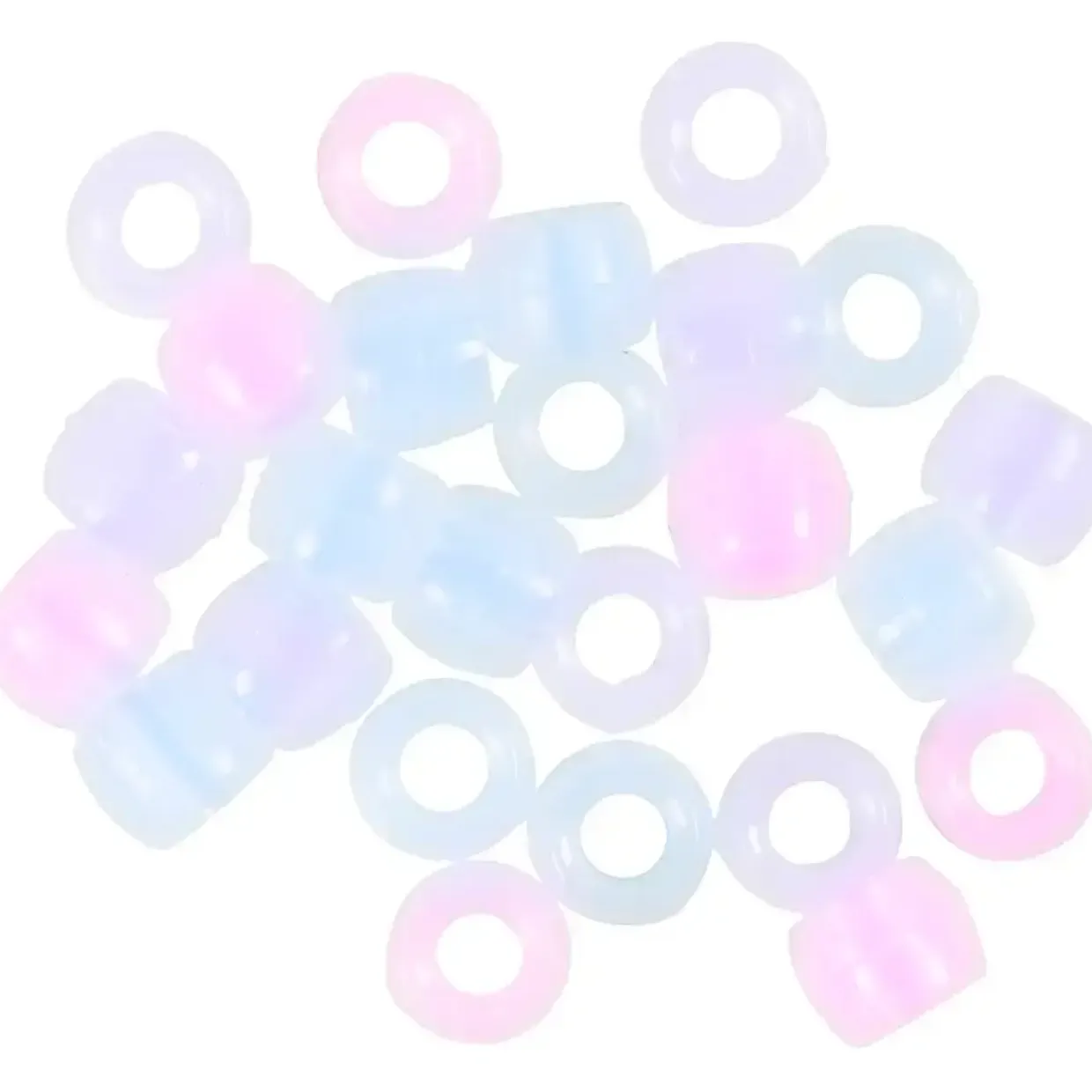 UV-perler , L: 6 mm, diam. 8 mm, hulstr. 4 mm, ass. farver, 700ml/ 1 ds., 320 g