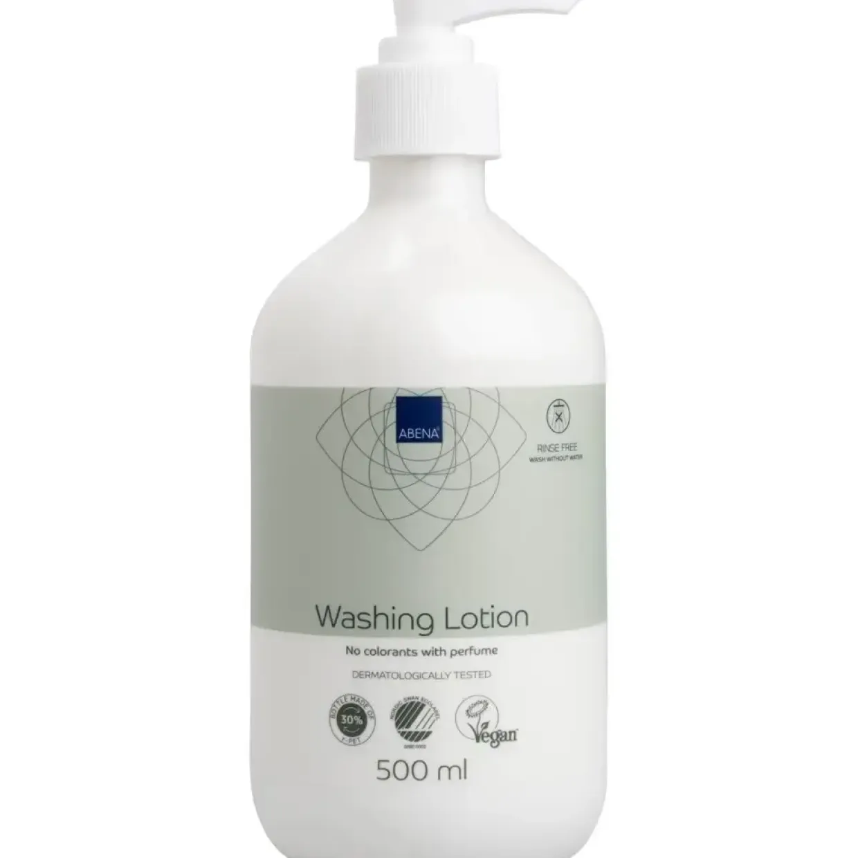 Vaskecreme, ABENA, 500 ml, uden farve, med parfume, vask uden vand - 12 stk