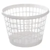 Vasketøjskurv plast - hvid Ø44 cm H: 31,40 cm - 32 L