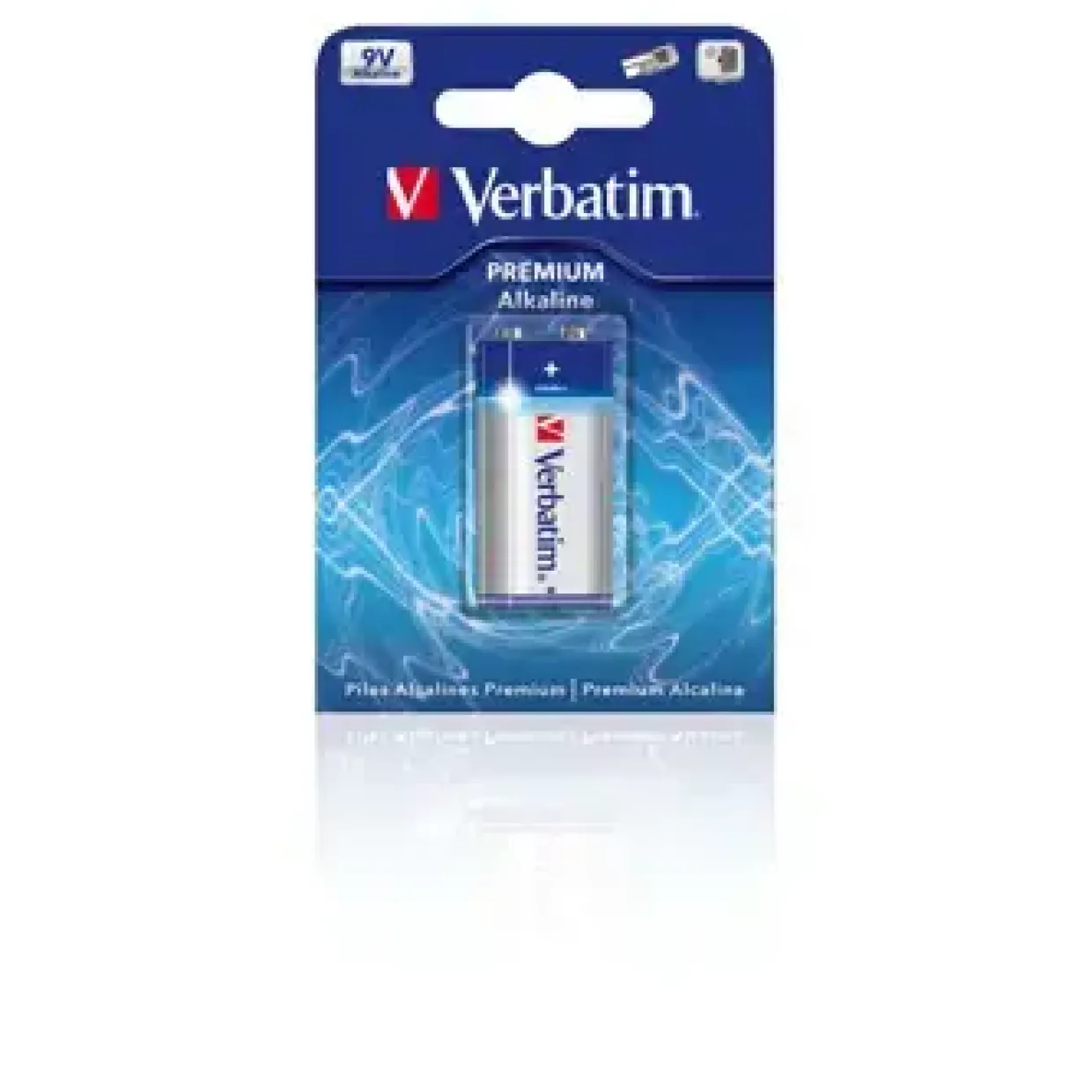 9V batteri Verbatim Alkaline 6LF22 9,0V (1)