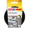 Velcro kabelbinder, sort, 5 meter x 10 mm