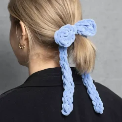 Velourgarn, L: 105 m, pind 5-6, denim blå, 100 g/ 1 ngl.