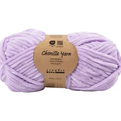Velourgarn, L: 105 m, pind 5-6, lilla, 100 g/ 1 ngl.