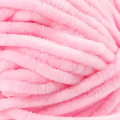 Velourgarn, L: 105 m, pind 5-6, lys pink, 100 g/ 1 ngl.