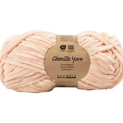 Velourgarn, L: 105 m, pind 5-6, lys rød, 100 g/ 1 ngl.