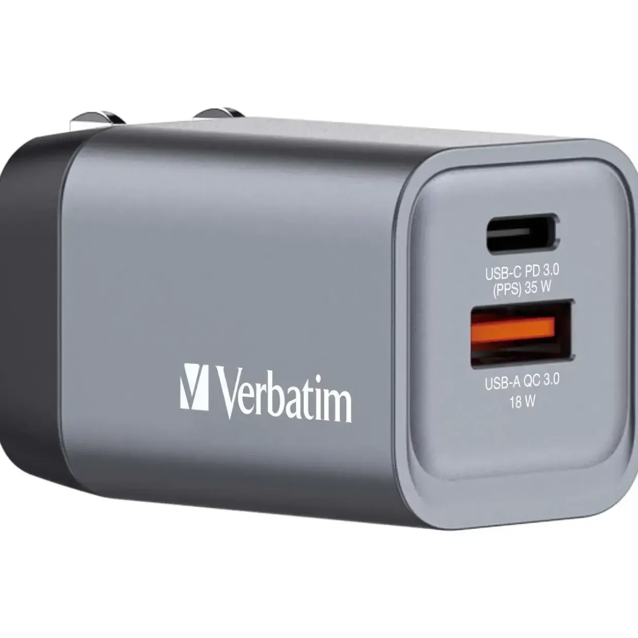 Verbatim GNC-65 GaN Charger 3 Port 65W USB-A/USB-C