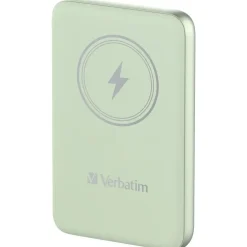 Verbatim Power P 10000 mAh UBS-C PD 20W WIRELESS 15W Green - Køb minimum 10 stk.