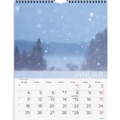 Vægkalender - Dansk natur - 290x392mm - Spiral - 2027 - Mayland - 27066650