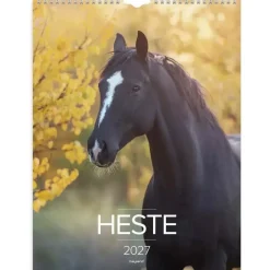 Vægkalender - Heste - 295x394mm - Spiral - 2027 - Mayland - 27066310