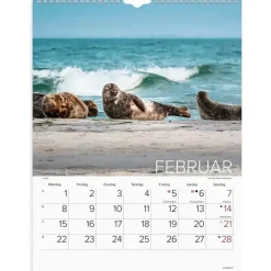 Vægkalender - Verdens dyr - 295x385mm - Spiral - 2027 - Mayland - 27066330