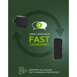 Vægoplader - Dbramante1928 - re-charge IT - 3xUSB-C 140W + 1xUSB-A - Sort
