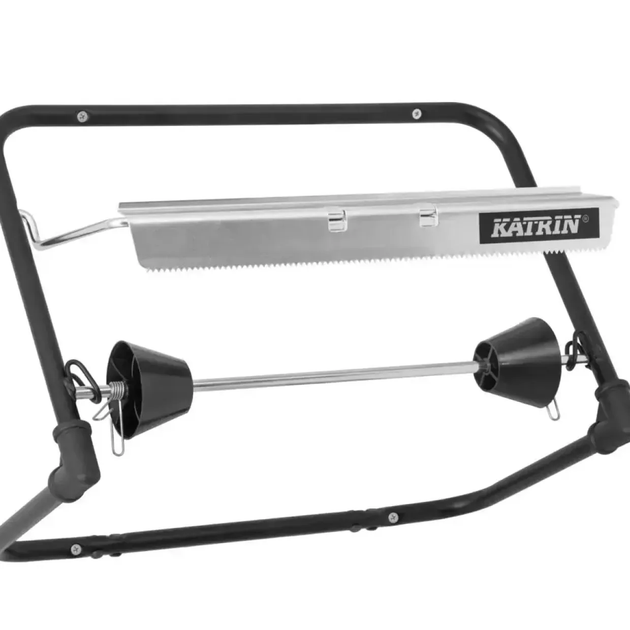 Vægstativ til industripapir, Katrin 54930, sort, metal