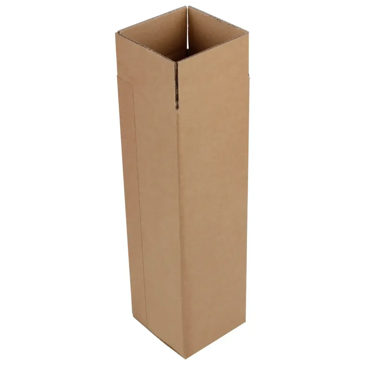 Vinemballage yderkasse til 1 flaske - 106x106x395mm fefco 0201 - 25 stk