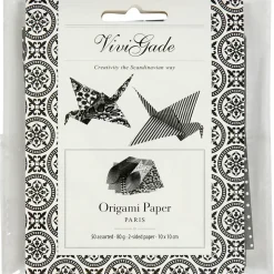 Vivi Gade Origamipapir Paris ark 10 x 10 cm 80 gram - 50 ass. ark