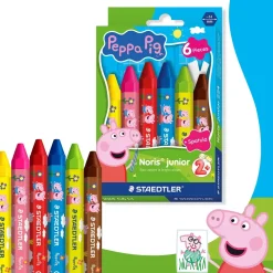 Voksfarve Staedtler Noris Junior Gurli Gris ass (6)