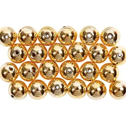 Voksperler, diam. 8 mm, hulstr. 1 mm, guld, 50stk.