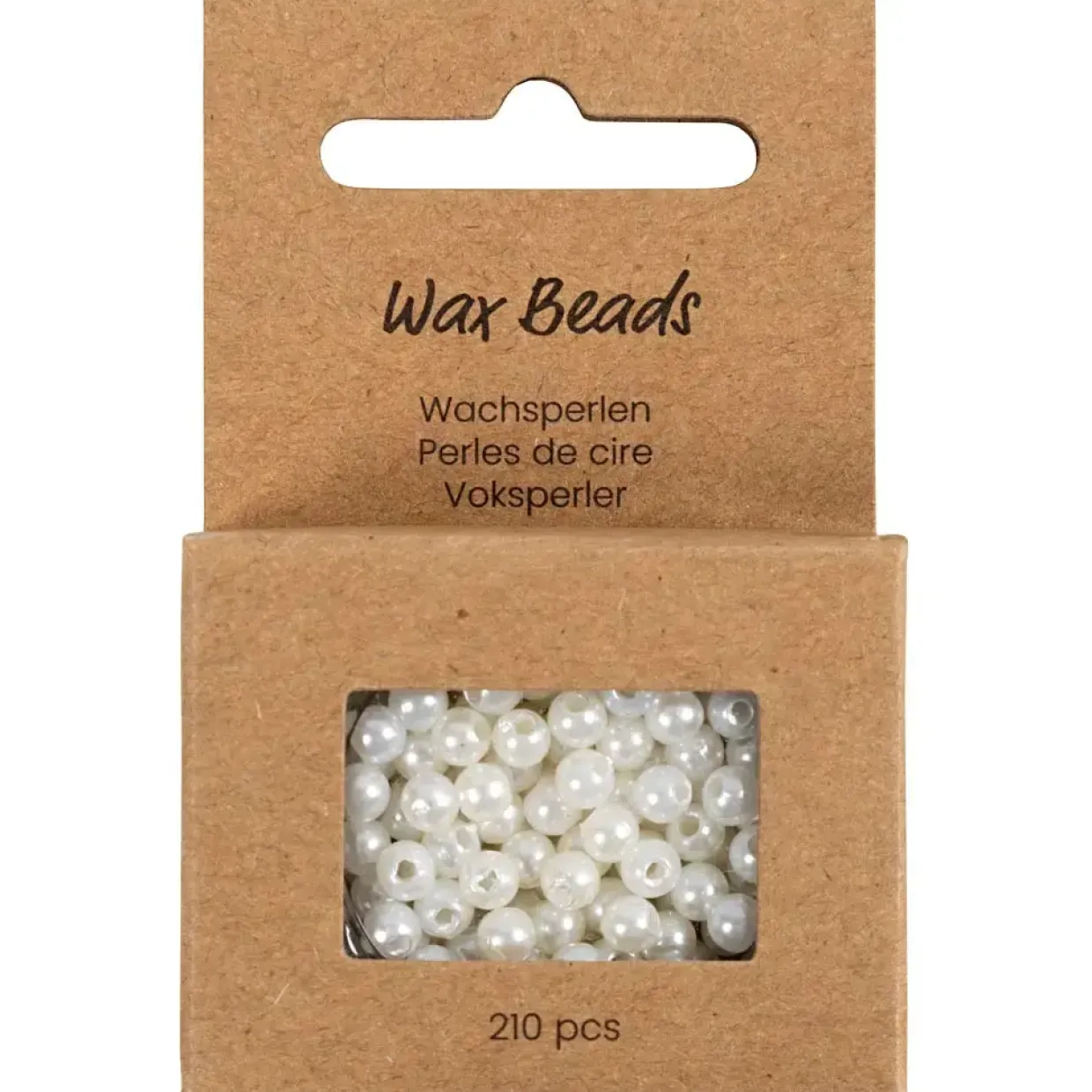 Voksperler, diam. 4 mm, hulstr. 1,5 mm, perlemor, 210stk./ 1 pk.