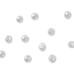 Voksperler, diam. 3 mm, hulstr. 0,7 mm, perlemor, 150stk.