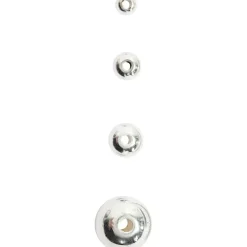 Voksperler, diam. 5 mm, hulstr. 0,7 mm, sølv, 100stk.