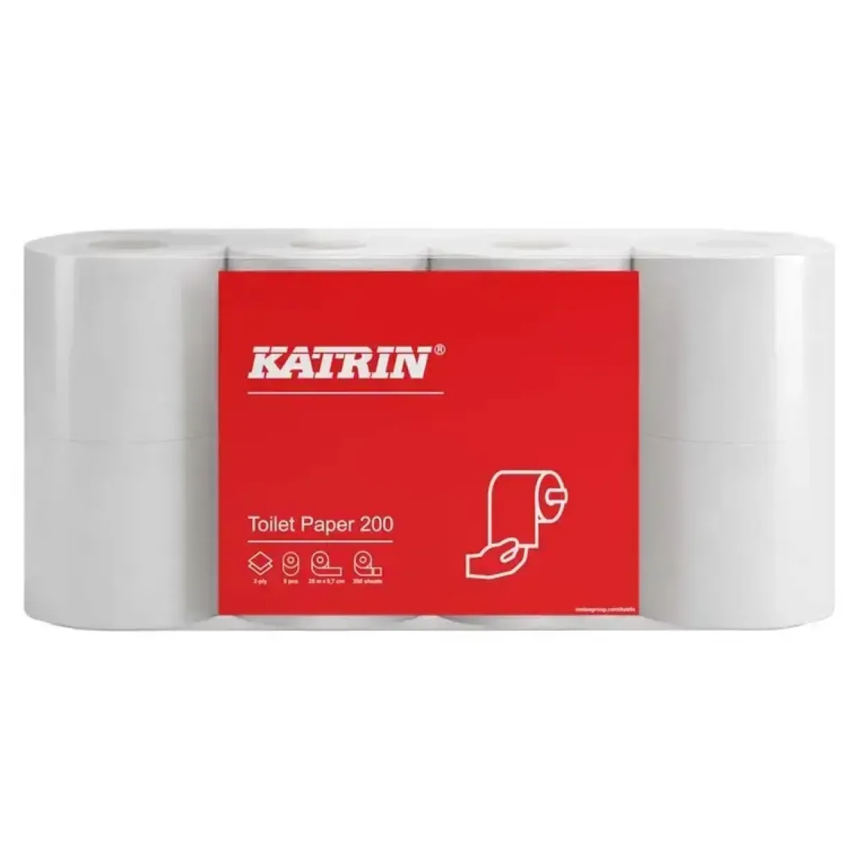 WC Papir, Katrin 181402, Classic, 200 - 64 toiletruller