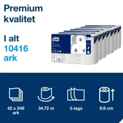 WC papir - Tork 110317 Premium 3-lags - 42 stk