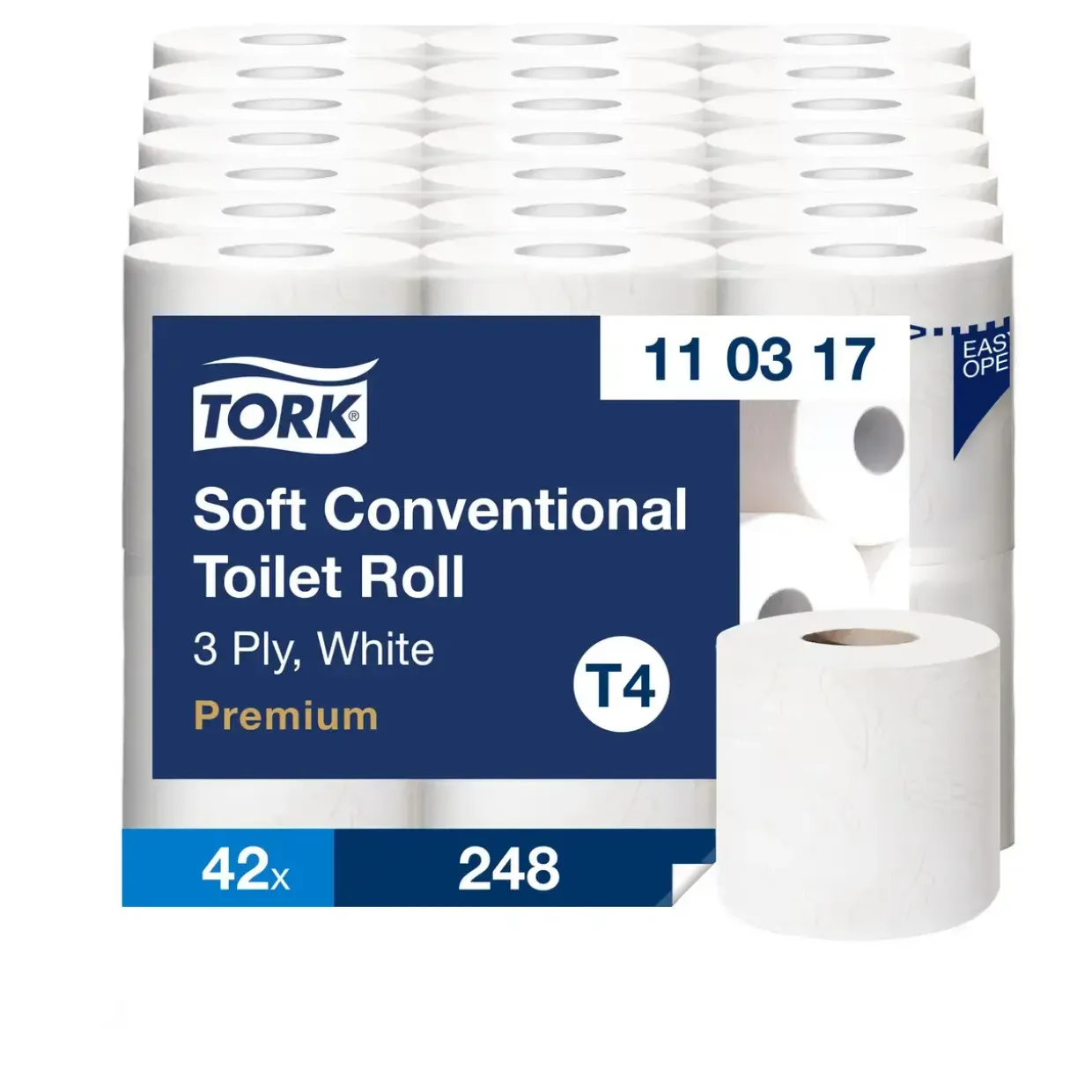 WC papir - Tork 110317 Premium 3-lags - 42 stk