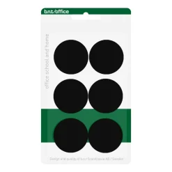 Whiteboard magnet - BNT - Sort - Rund Ø 3 cm - 6 stk.
