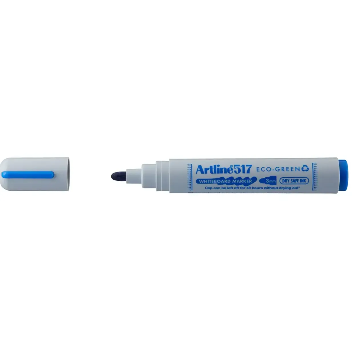 Whiteboard marker, Artline 517 ECO-GREEN, blå, 2.0mm - Køb minimum 12 stk.